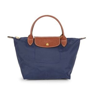 MUST GO ! Longchamp blue tote bag (folds out)